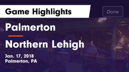 Palmerton  vs Northern Lehigh Game Highlights - Jan. 17, 2018