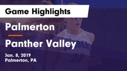 Palmerton  vs Panther Valley  Game Highlights - Jan. 8, 2019