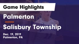 Palmerton  vs Salisbury Township  Game Highlights - Dec. 19, 2019