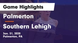 Palmerton  vs Southern Lehigh  Game Highlights - Jan. 31, 2020