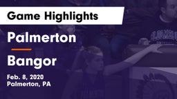 Palmerton  vs Bangor  Game Highlights - Feb. 8, 2020