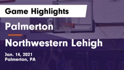 Palmerton  vs Northwestern Lehigh  Game Highlights - Jan. 14, 2021