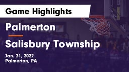 Palmerton  vs Salisbury Township  Game Highlights - Jan. 21, 2022