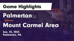 Palmerton  vs Mount Carmel Area  Game Highlights - Jan. 23, 2023