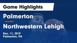 Palmerton  vs Northwestern Lehigh  Game Highlights - Dec. 11, 2019