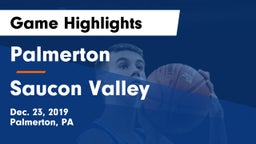 Palmerton  vs Saucon Valley  Game Highlights - Dec. 23, 2019