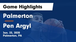 Palmerton  vs Pen Argyl  Game Highlights - Jan. 23, 2020