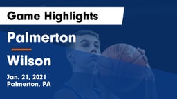 Palmerton  vs Wilson  Game Highlights - Jan. 21, 2021