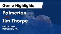 Palmerton  vs Jim Thorpe  Game Highlights - Feb. 8, 2021