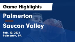 Palmerton  vs Saucon Valley  Game Highlights - Feb. 10, 2021