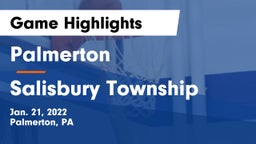 Palmerton  vs Salisbury Township  Game Highlights - Jan. 21, 2022
