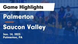 Palmerton  vs Saucon Valley  Game Highlights - Jan. 14, 2023