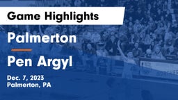 Palmerton  vs Pen Argyl  Game Highlights - Dec. 7, 2023