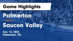 Palmerton  vs Saucon Valley  Game Highlights - Jan. 13, 2024