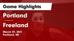 Portland  vs Freeland  Game Highlights - March 29, 2021
