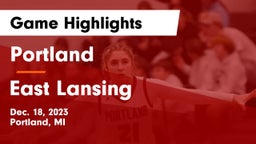 Portland  vs East Lansing  Game Highlights - Dec. 18, 2023