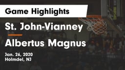 St. John-Vianney  vs Albertus Magnus Game Highlights - Jan. 26, 2020