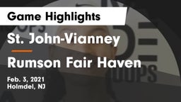 St. John-Vianney  vs Rumson Fair Haven Game Highlights - Feb. 3, 2021