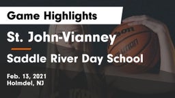 St. John-Vianney  vs Saddle River Day School Game Highlights - Feb. 13, 2021