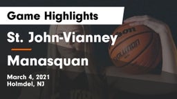 St. John-Vianney  vs Manasquan  Game Highlights - March 4, 2021