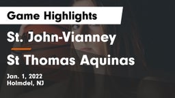 St. John-Vianney  vs St Thomas Aquinas Game Highlights - Jan. 1, 2022