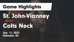 St. John-Vianney  vs Colts Neck Game Highlights - Jan. 11, 2022