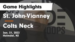 St. John-Vianney  vs Colts Neck  Game Highlights - Jan. 31, 2022