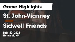 St. John-Vianney  vs Sidwell Friends Game Highlights - Feb. 20, 2022