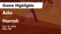 Ada  vs Harrah  Game Highlights - Jan. 26, 2018