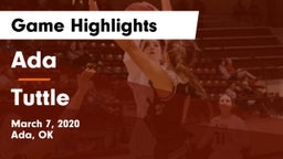 Ada  vs Tuttle  Game Highlights - March 7, 2020
