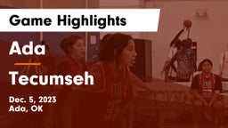 Ada  vs Tecumseh  Game Highlights - Dec. 5, 2023