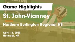 St. John-Vianney  vs Northern Burlington Regional HS Game Highlights - April 12, 2023