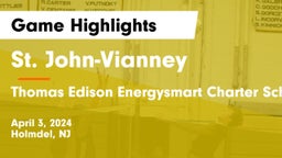 St. John-Vianney  vs Thomas Edison Energysmart Charter School Game Highlights - April 3, 2024