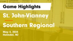 St. John-Vianney  vs Southern Regional  Game Highlights - May 4, 2024