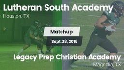 Matchup: Lutheran South vs. Legacy Prep Christian Academy 2018