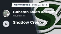 Recap: Lutheran South Academy vs. Shadow Creek JV 2018