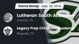 Recap: Lutheran South Academy vs. Legacy Prep Christian Academy 2018