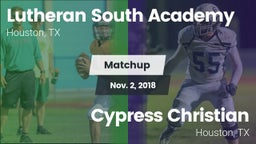 Matchup: Lutheran South vs. Cypress Christian  2018