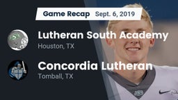 Recap: Lutheran South Academy vs. Concordia Lutheran  2019