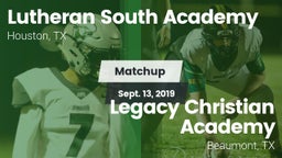 Matchup: Lutheran South vs. Legacy Christian Academy  2019