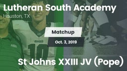 Matchup: Lutheran South vs. St Johns XXIII JV (Pope) 2019