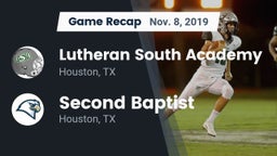 Recap: Lutheran South Academy vs. Second Baptist  2019