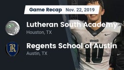 Recap: Lutheran South Academy vs. Regents School of Austin 2019