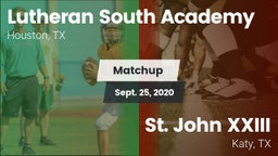 Matchup: Lutheran South vs. St. John XXIII  2020