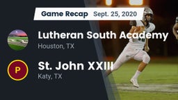 Recap: Lutheran South Academy vs. St. John XXIII  2020