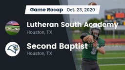 Recap: Lutheran South Academy vs. Second Baptist  2020