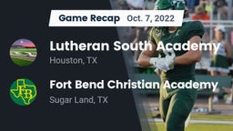 Recap: Lutheran South Academy vs. Fort Bend Christian Academy 2022
