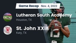 Recap: Lutheran South Academy vs. St. John XXIII  2022