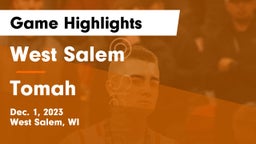West Salem  vs Tomah  Game Highlights - Dec. 1, 2023