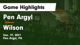 Pen Argyl  vs Wilson  Game Highlights - Jan. 19, 2021